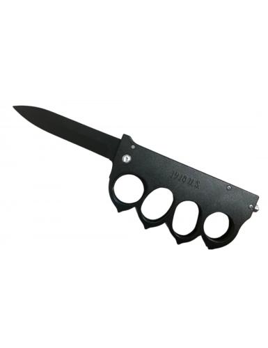 Knuckle with Folding Knife US 1918 w/ 10cm blade BK + glass-breaker