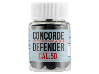 Concorde Defender Rubber-Ball Cal .50 Bottle (x30)