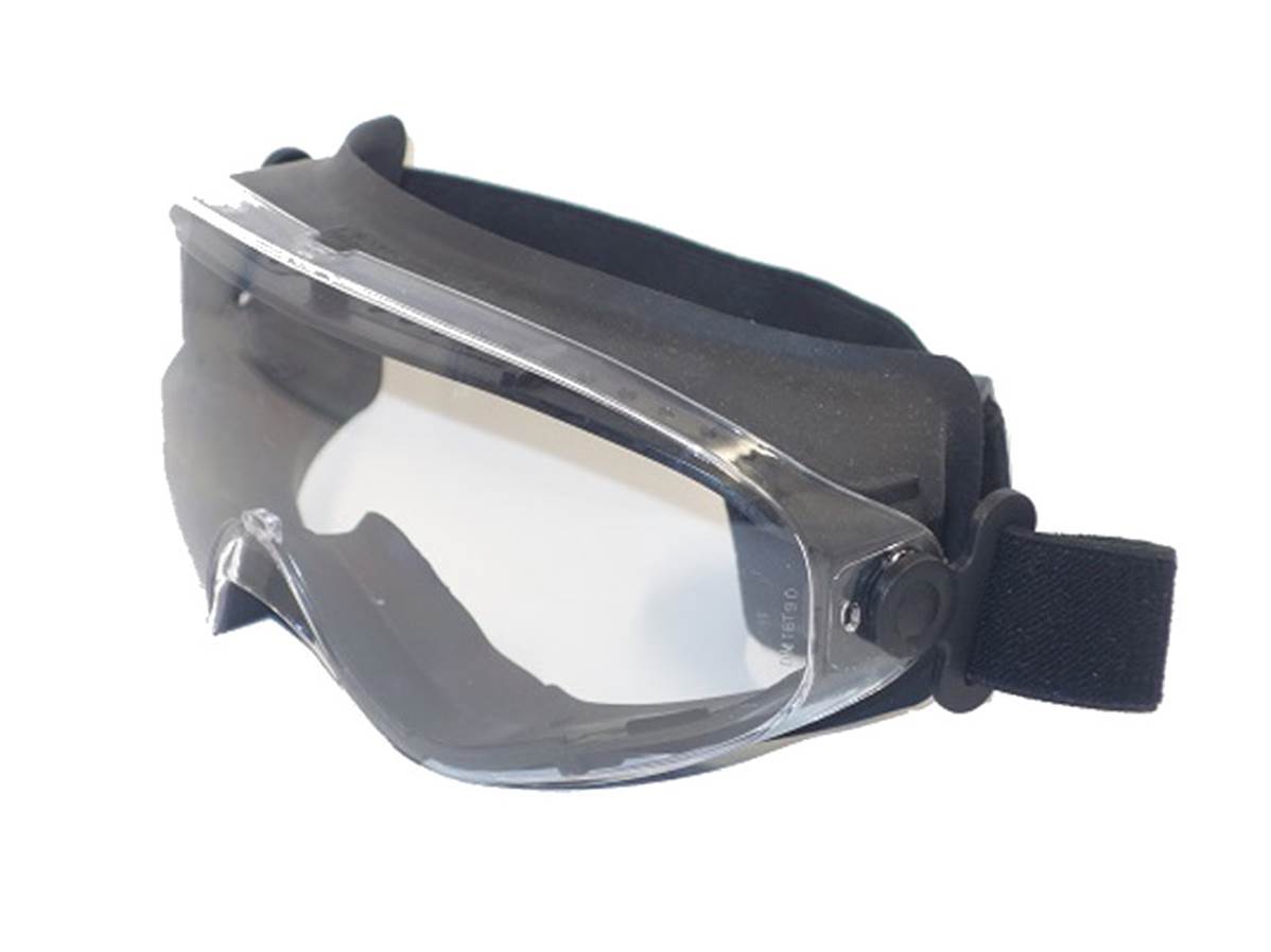 Safety mask Clear glass black headband
