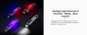 Nextorch K40 Keychain UV and Flash Red/Blue 300lm 6 modes USB-C IPX4