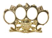 Knuckle Duster Gold Skull N Dices