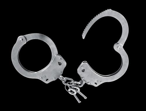 Nickel Handcuffs Steel with double lock