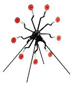 Country Movable Metal Target (9 target) for 4.5mm