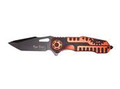 Meca Kinfe Black & Orange 8.5cm blade Belt clip Window breaker