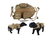 DMoniac Tactical Vest for Dog XL Coyote