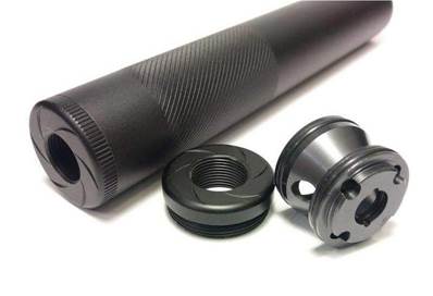 Maple Leaf Dummy Silencer 215mm CCW/CW 14mm BK