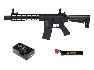 Saigo M4 Kenji Long BK AEG 1J Value Pack 11.1V