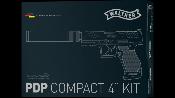 Walther PDP CompactKit 4'' BK SPRING+2nd Magazine 100bb+silencer 0.5J