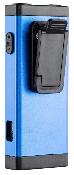 Shocker Blue Vintage Pocket Flashlight 500K Volts 200 Lumens USB+Clip