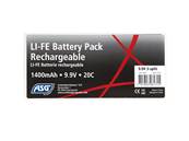 ASG LiFe Battery 9.9V 1400 mAh 20C 3 sticks