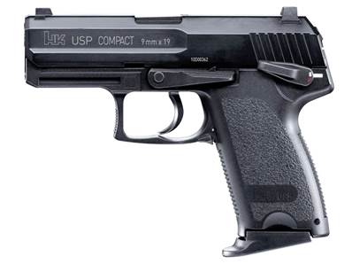 HK USP Compact BK Full Metal GAZ Blowback 1J