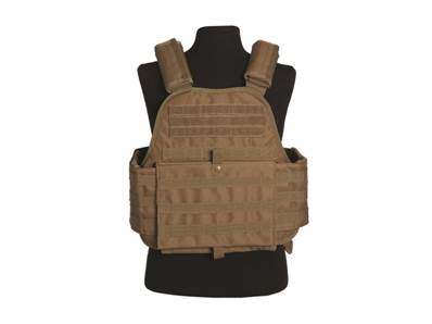 Tactical Plate Carrier Vest Tan MOLLE