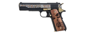 G&G 1911 Pistol GBB Year of Tiger Metal/Wood Gold 0.9J+wood box