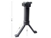 Guerilla Tactical RIS Bipod Grip BK with side rail