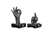 Guerilla Tactical RIS Sights (x4) Funny Fingers BLK