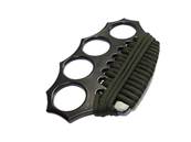 Knuckle Duster Black with paracord