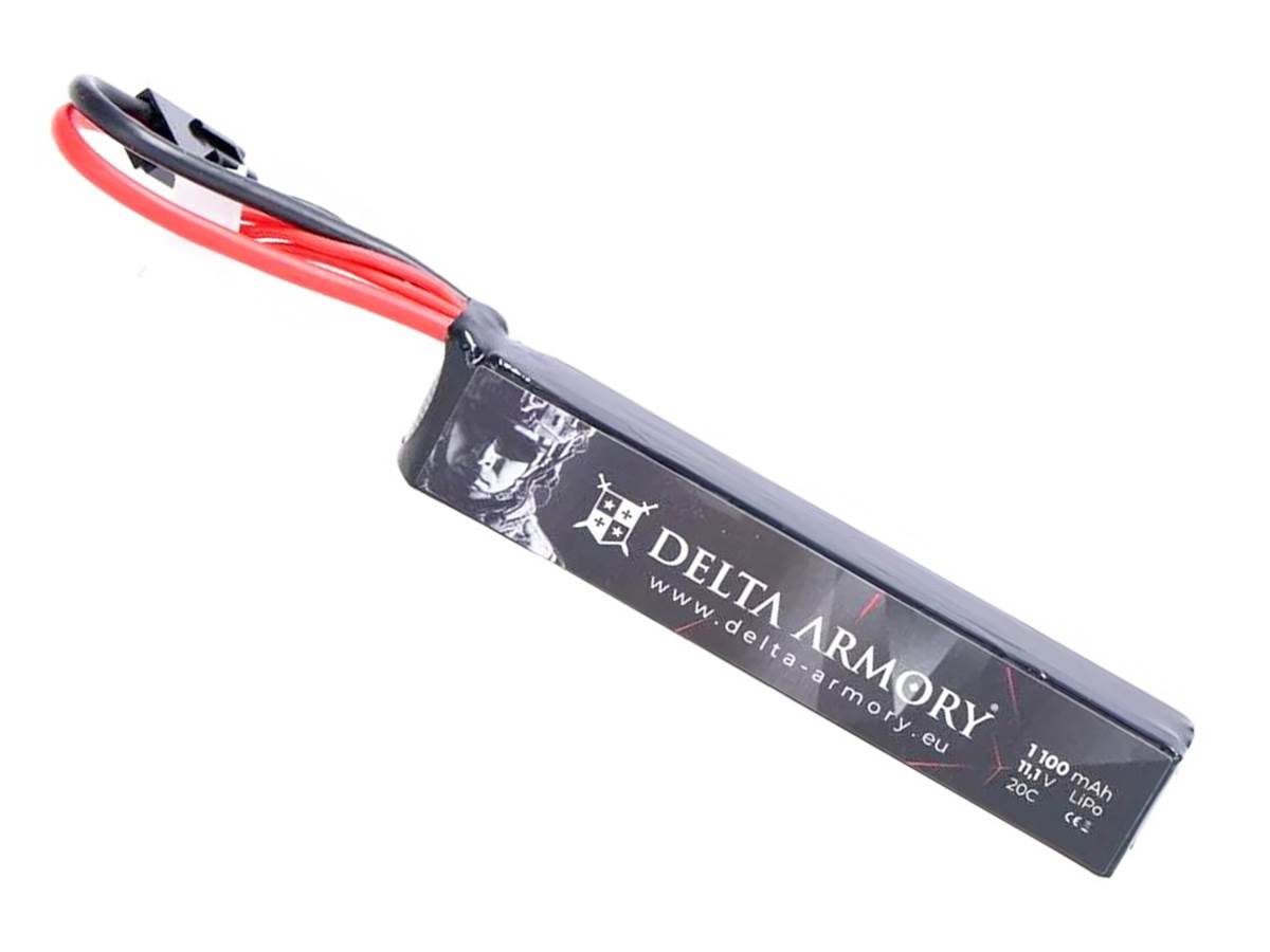 Delta armory lipo battery 11 1v 1100mah 20c tamiya