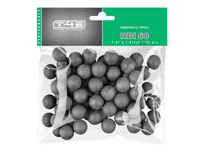 T4E RBI 68 Bag of 50 balls Cal.68 Rubber with Steel Core