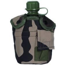 US Camo style 1L PVC Canteen with cup and cover