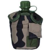 US Camo style 1L PVC Canteen with cup and cover