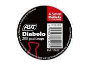 ASG Airgun Pellet Diabolo 4,5mm (x 200)