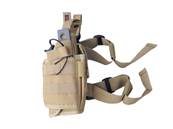 DMoniac Vertical Leg Holster TAN w/ magazine pouch