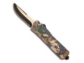 Automatic knife camo blade 9cm glass breaker