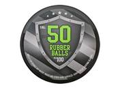 Box of 100 Rubber Balls Cal. 0.50