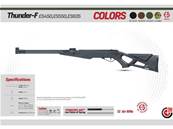 EKOL Thunder F 4.5mm (.177) BK Under lever Air Rifle 19.9J