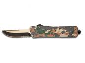 Automatic knife camo blade 9cm glass breaker