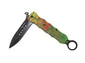 Fluo Foliage Knife with ring & Belt clip