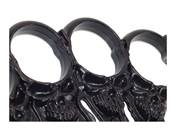 Knuckle Duster Skulls Flames Chain