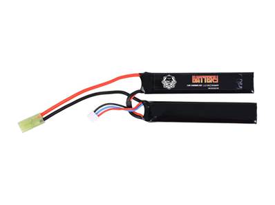 Duel Code 7.4V LI-PO Battery 1100 mAh 25C 2 stick