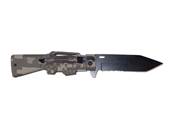 M16 Folding Knife Digital Camo 9cm blade Belt Clip
