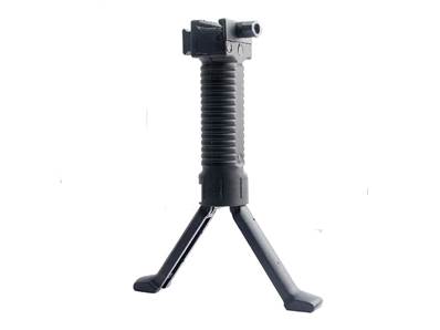 Guerilla Tactical RIS Bipod Grip BK with side rail