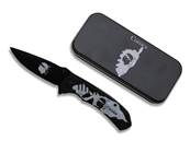 Corsica Knife Black 8.5cm blade - Metal box