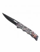 Folding Knife Girls Poker and Dices Blade 10cm