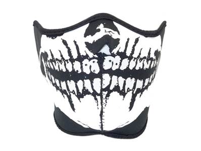 DMoniac "Skull" Neoprene Half Face Mask BLACK