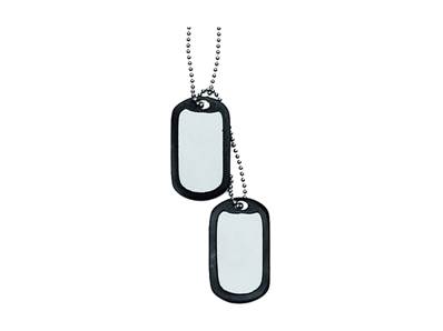 Blank US Dog Tag  Inox