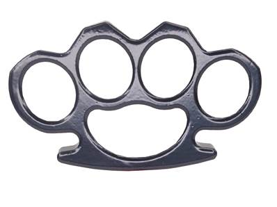 Knuckle Duster Black Metal 150gr + nylon pouch