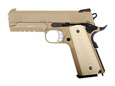 WE Desert Warrior 4.3 Tan GAS Blowback 0.9J