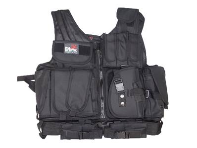 DMoniac Tactical Vest BK 8 pouch holster + belt
