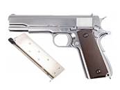 WE M1911 Mate Chrome V3 GAS Blowback bakelite Grip 0.9J