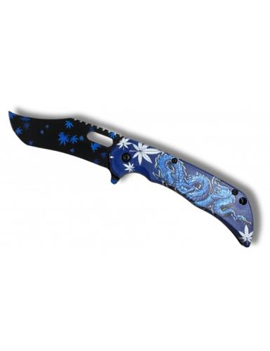 Blue Dragon Foliage Knife Belt clip Blade 9cm