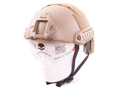 Emerson Helmet Fast MH with visor Tan