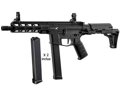 Lancer Tactical LT-35 GEN2 Battle-X Black AEG 1J Value Pack + 2mags