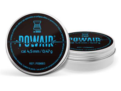 Powair Flat 4.5mm .177 Pellets 0.47g (x500)