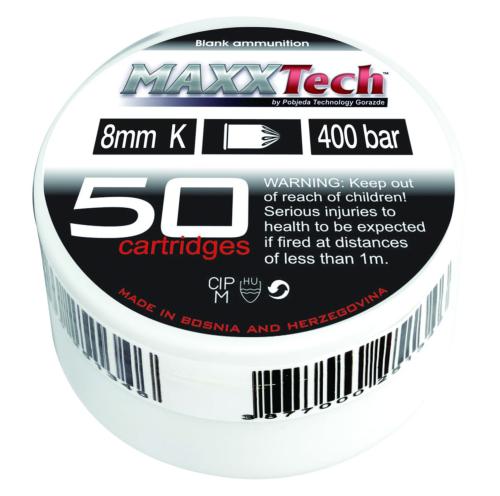 Maxxtech Blank Cartridges 9mm R.K. (x50)