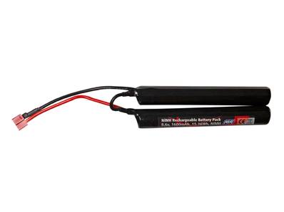 ASG Battery NiMH 9.6V 1600 mAh  T-plug / Dean mini 8 cells, 2 stick