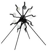 Country Movable Metal Target (9 target) for 4.5mm